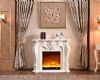 decorative electric fireplace insert with remote control